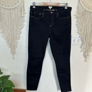 J. Crew Blue Dark Wash Skinny Jeans Classic Style size 30